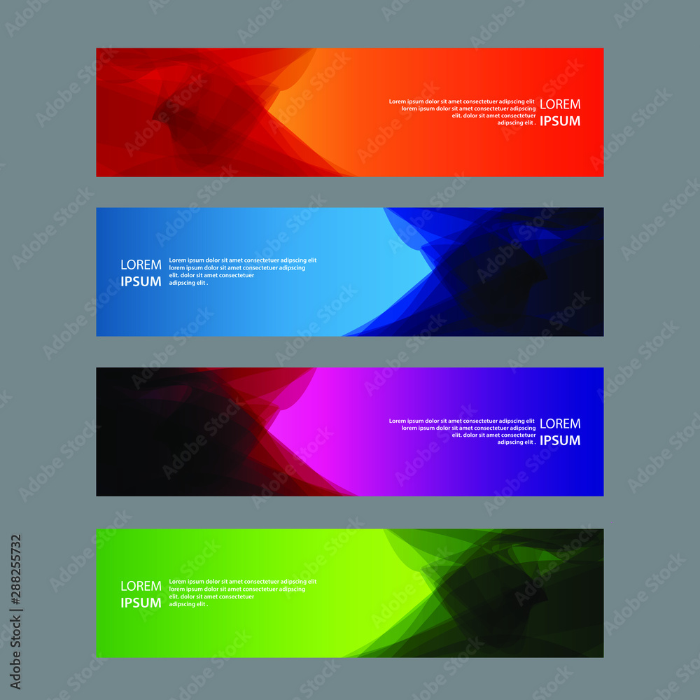 Fototapeta premium Vector Abstract design banner web template