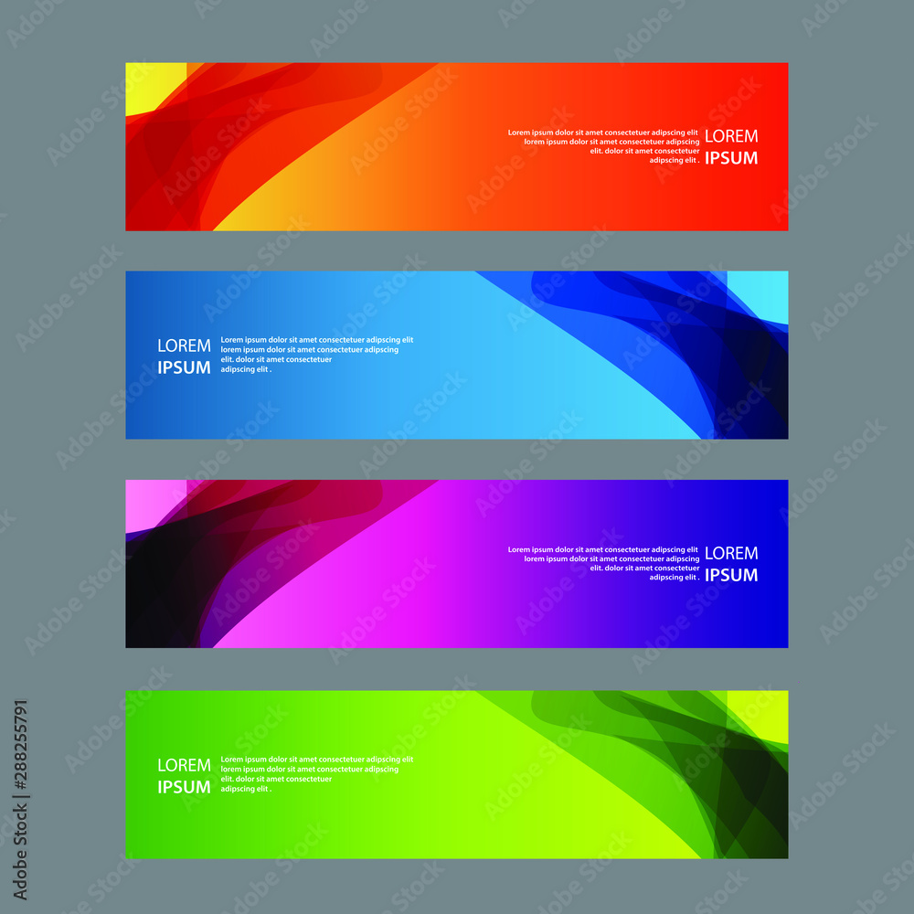 Vector Abstract design banner web template Vector Abstract design banner web template
