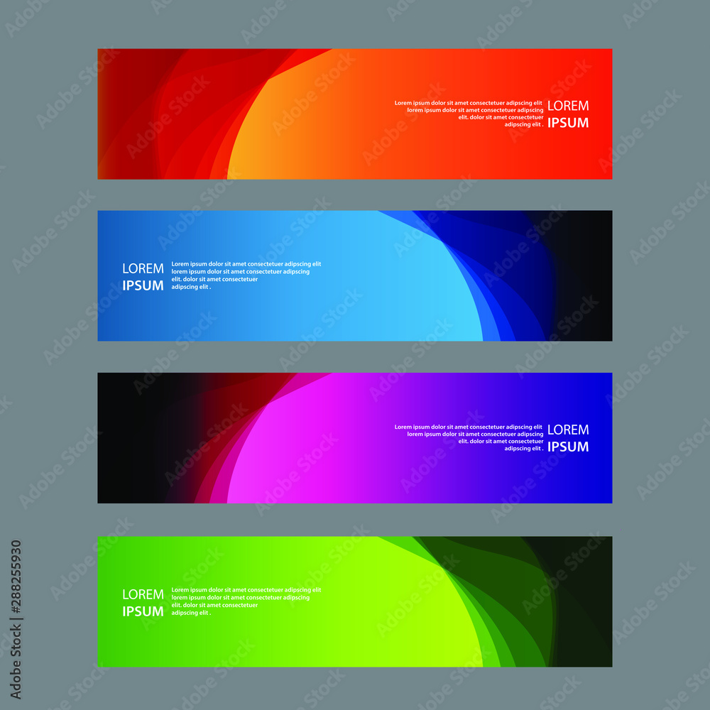 Vector Abstract design banner web template Vector Abstract design banner web template