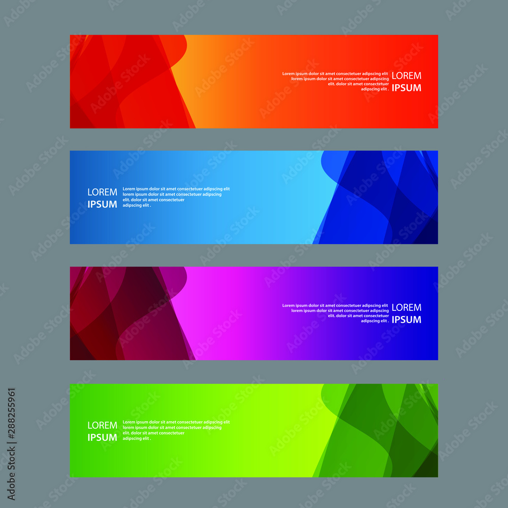 Vector Abstract design banner web template Vector Abstract design banner web template