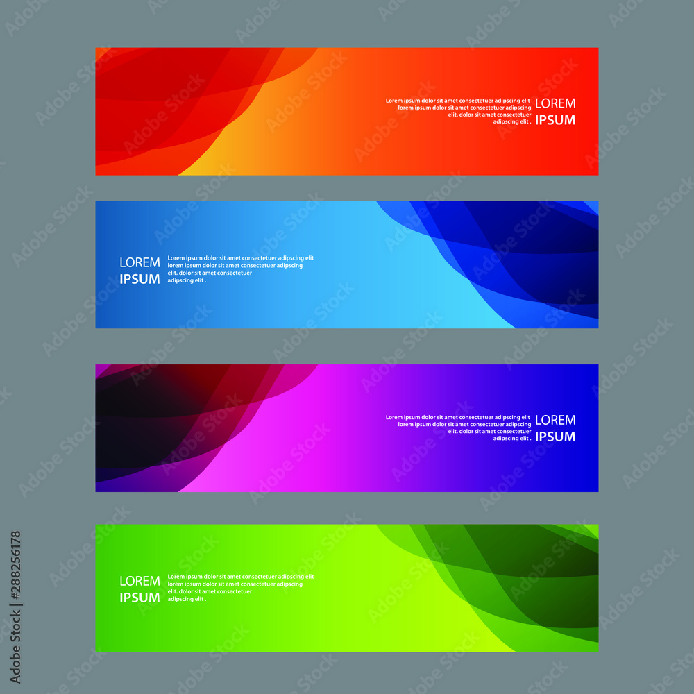 Vector Abstract design banner web template Vector Abstract design banner web template