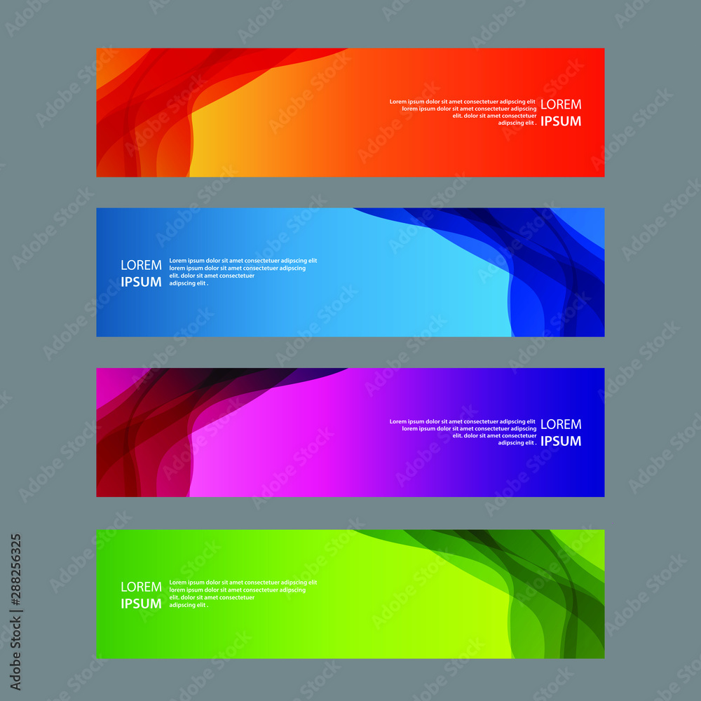 Vector Abstract design banner web template Vector Abstract design banner web template