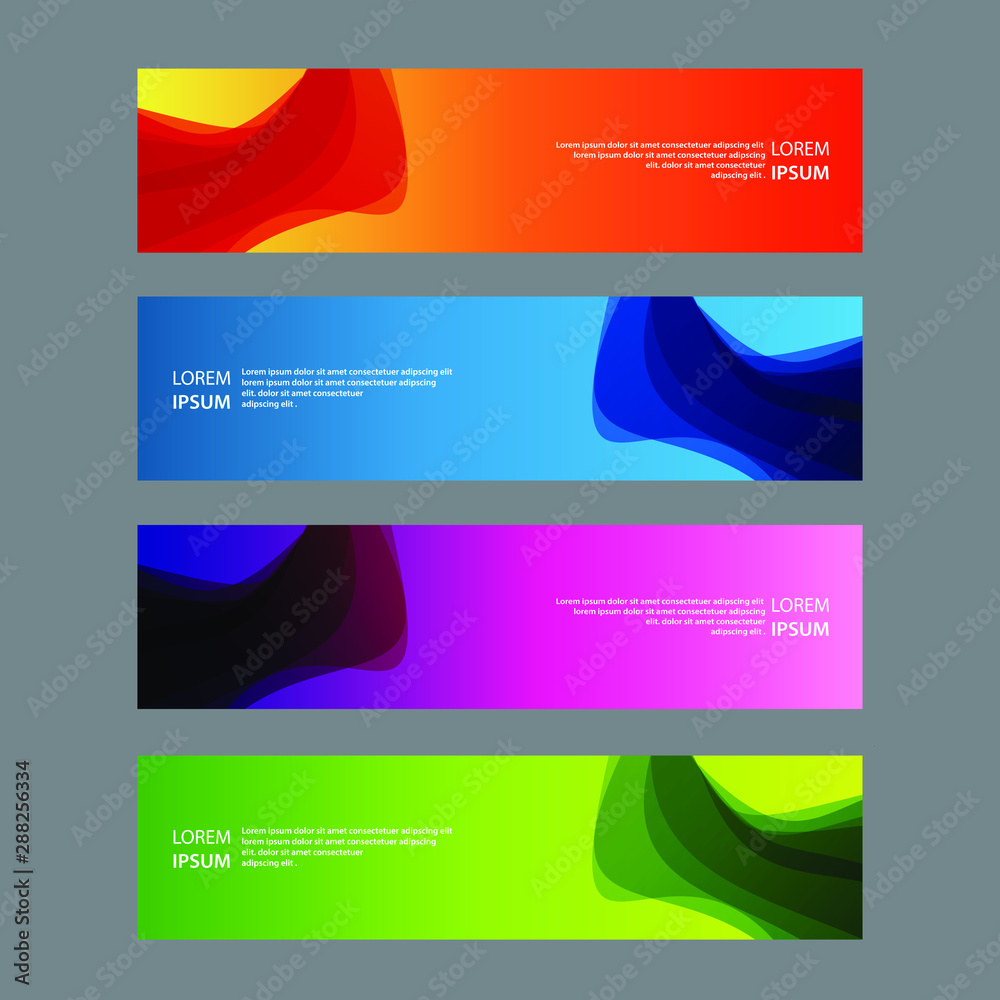 Vector Abstract design banner web template Vector Abstract design banner web template