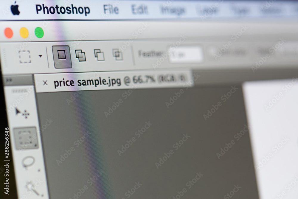 Adobe photoshop menu Stock Photo | Adobe Stock
