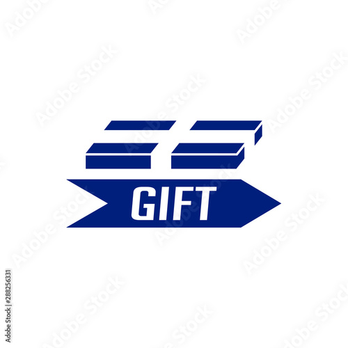 Gift Logo Symbol Template Design Vector, Emblem, Gift Shop Design Concept, Creative Symbol, Icon
