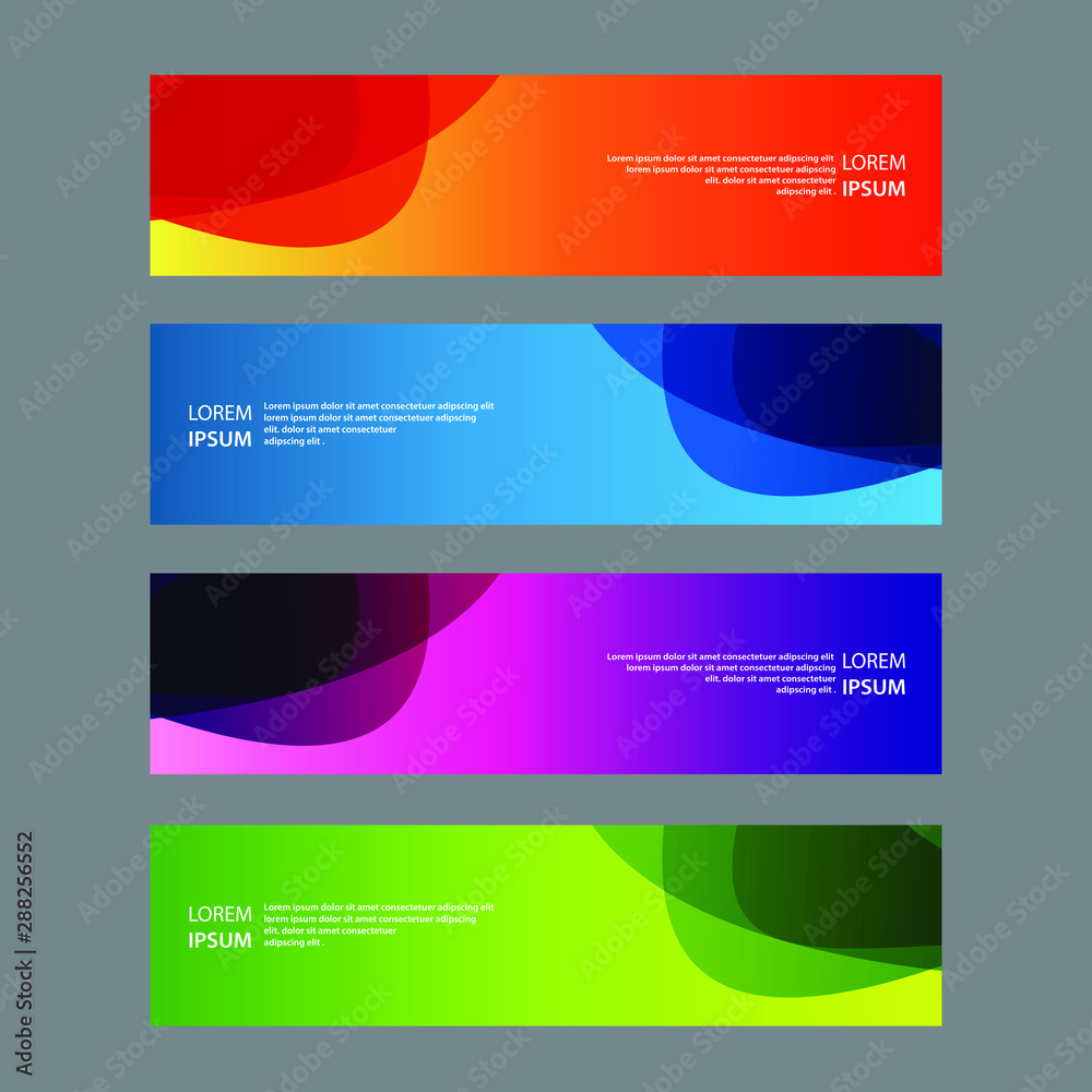 Vector Abstract design banner web template Vector Abstract design banner web template