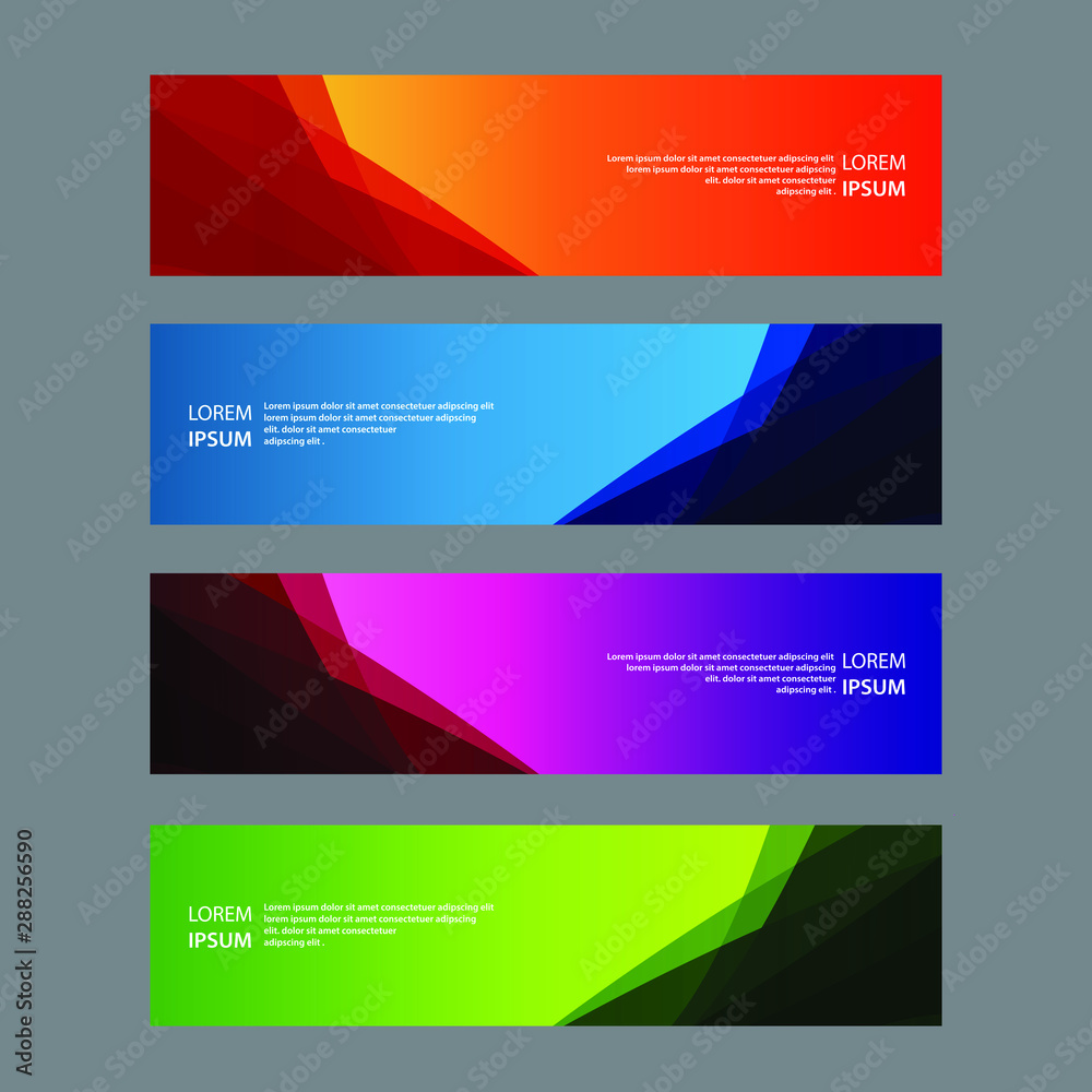 Vector Abstract design banner web template Vector Abstract design banner web template