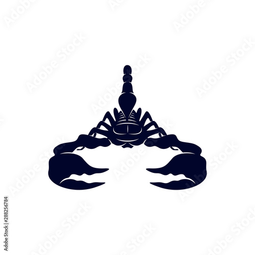 Scorpion Logo Vector, vector image for the tattoo, symbol or logo, Illustration Template