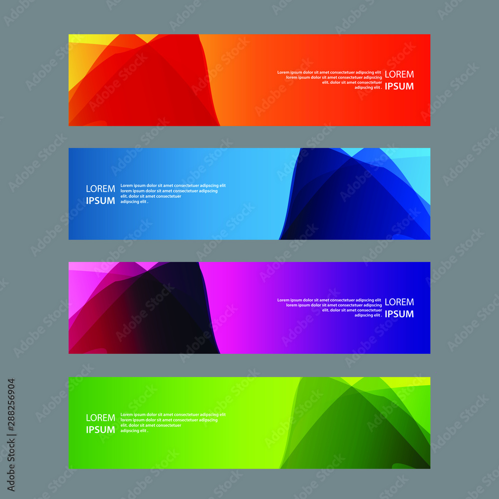 Naklejka premium Vector Abstract design banner web template