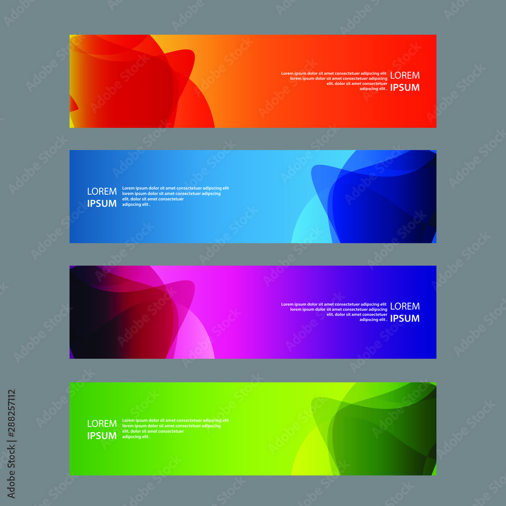 Fototapeta premium Vector Abstract design banner web template
