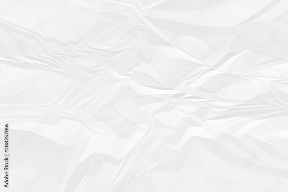Fototapeta premium crumpled white paper background close up