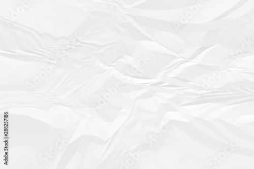 crumpled white paper background close up