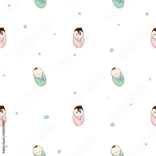 baby graphic pattern wallpaper object