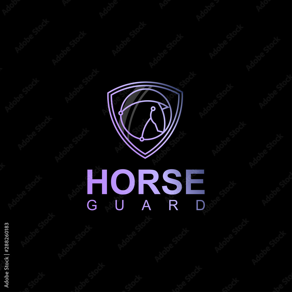 icon logo horse in the badge icon logo horse in the badge