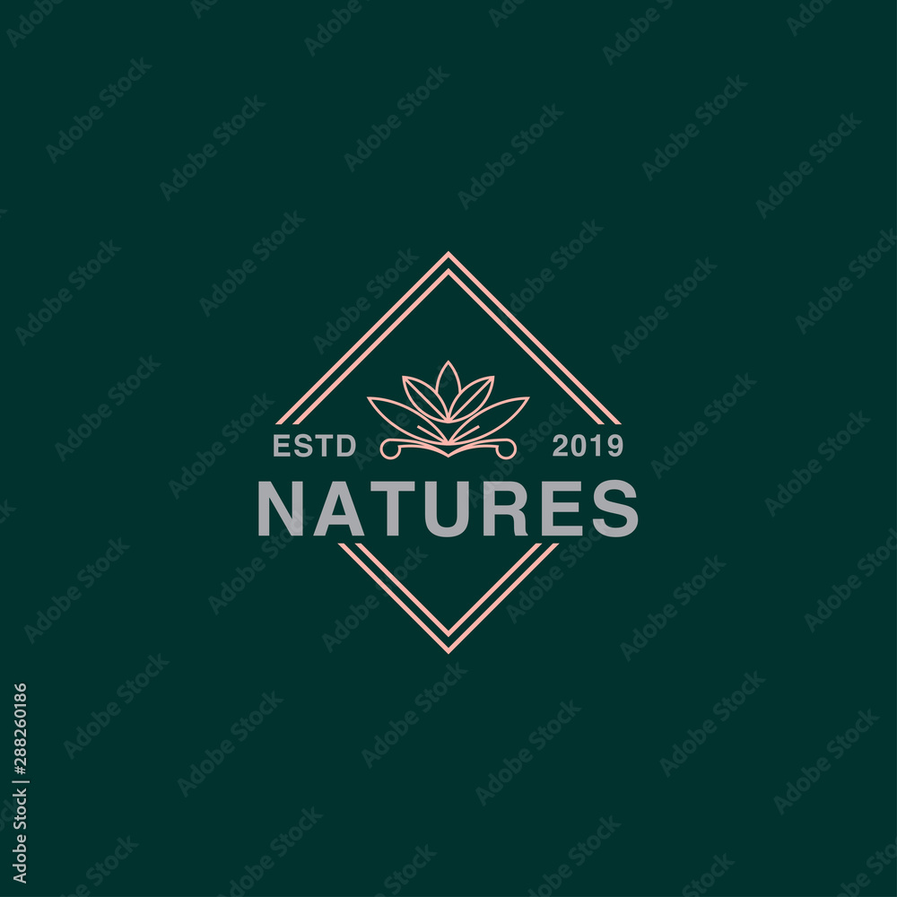 icon logo of lotus in the badge icon logo of lotus in the badge