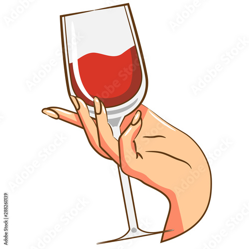 wine glass vector clipart