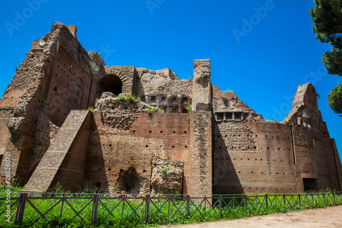 Photography Ruins of the Palace of Septimius Severus or Domus Severiana on the Palatine Hill