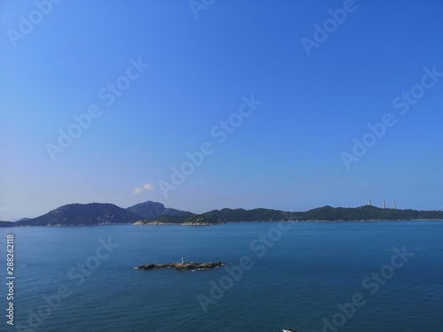 Overlook Lamma Island, Magazine Island and Lung Shan Pai from South Horizons, Apleichau, Hong Kong