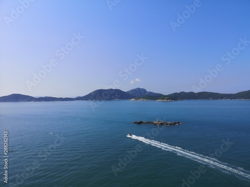 Overlook Lamma Island, Magazine Island and Lung Shan Pai from South Horizons, Apleichau, Hong Kong