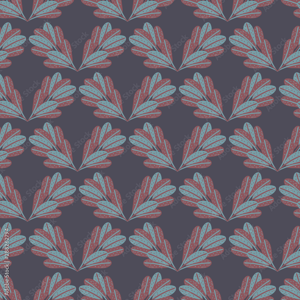 A seamless vector dark ornamental pattern with feathers arrangements. Surface print design. A seamless vector dark ornamental pattern with feathers arrangements. Surface print design.