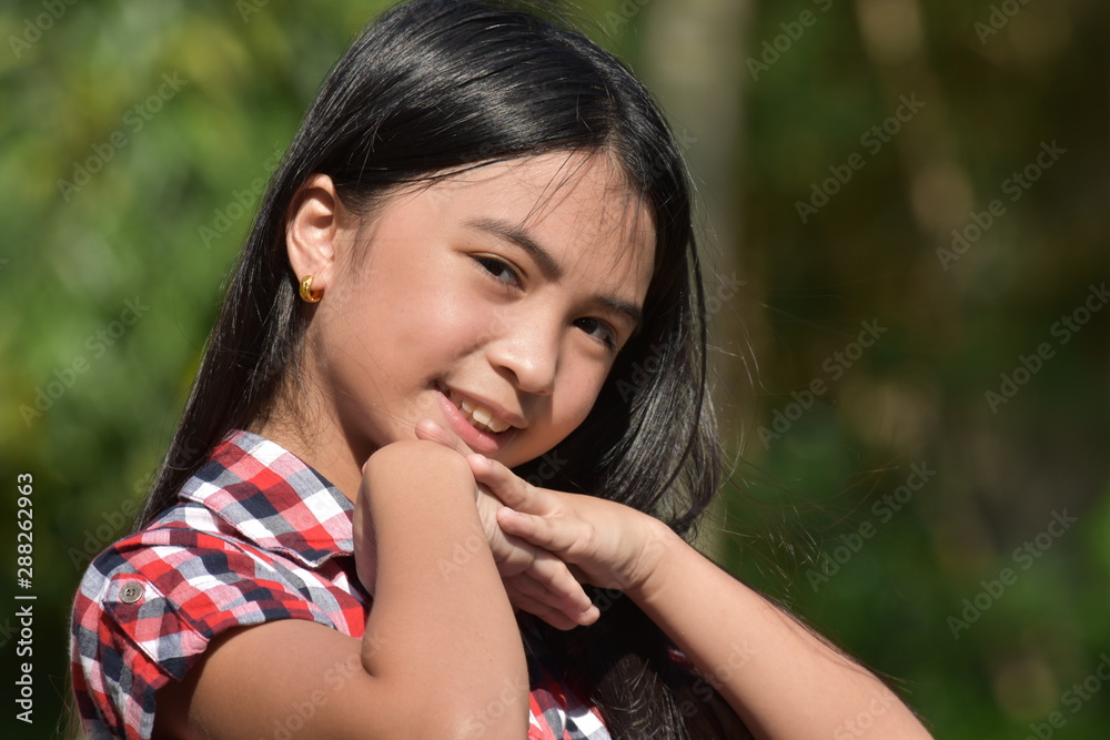 A Petite Filipina Youth And Happiness