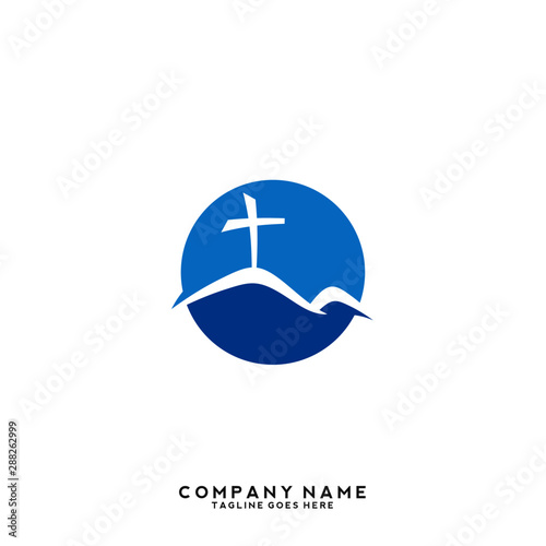 Church vector logo symbol graphic abstract template