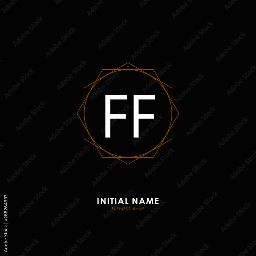 F FF Initial logo letter with minimalist concept. Vector with scandinavian style logo. F FF Initial logo letter with minimalist concept. Vector with scandinavian style logo.