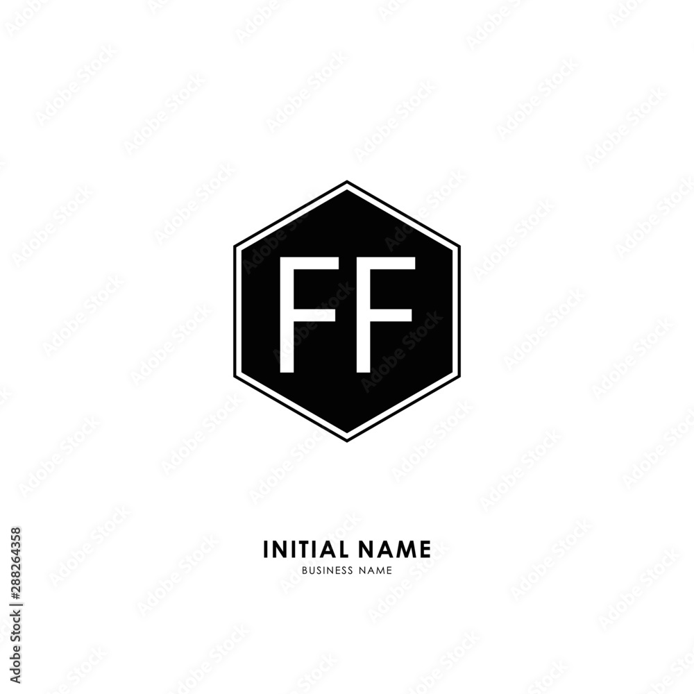 F FF Initial logo letter with minimalist concept. Vector with scandinavian style logo. F FF Initial logo letter with minimalist concept. Vector with scandinavian style logo.
