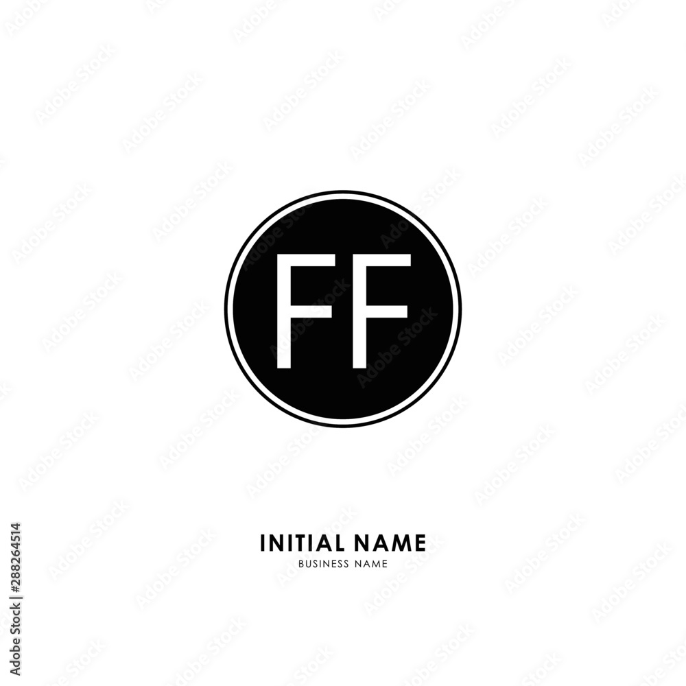 F FF Initial logo letter with minimalist concept. Vector with scandinavian style logo. F FF Initial logo letter with minimalist concept. Vector with scandinavian style logo.