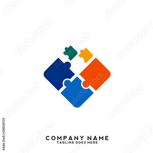 Creative people logo design template