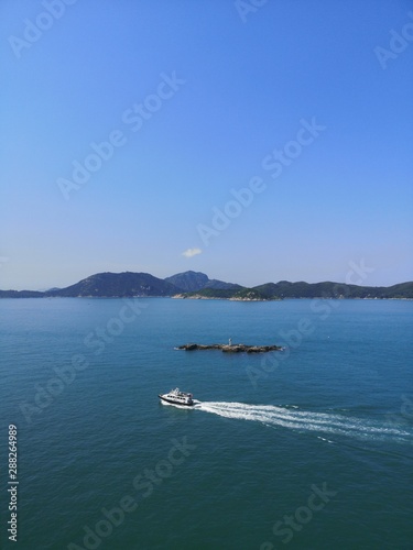 Overlook Lamma Island, Magazine Island and Lung Shan Pai from South Horizons, Apleichau, Hong Kong