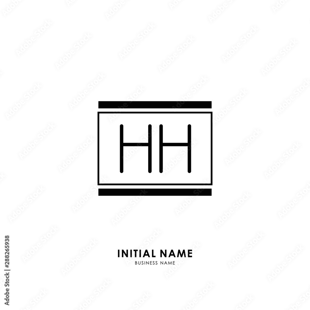 H HH Initial logo letter with minimalist concept. Vector with scandinavian style logo. H HH Initial logo letter with minimalist concept. Vector with scandinavian style logo.
