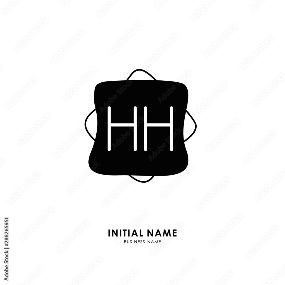H HH Initial logo letter with minimalist concept. Vector with scandinavian style logo. H HH Initial logo letter with minimalist concept. Vector with scandinavian style logo.