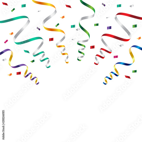 party streamer ribbon. celebration 