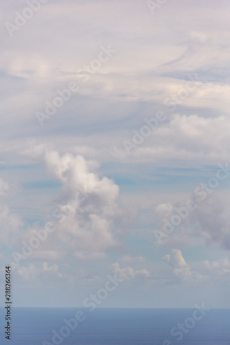 clouds above ocean