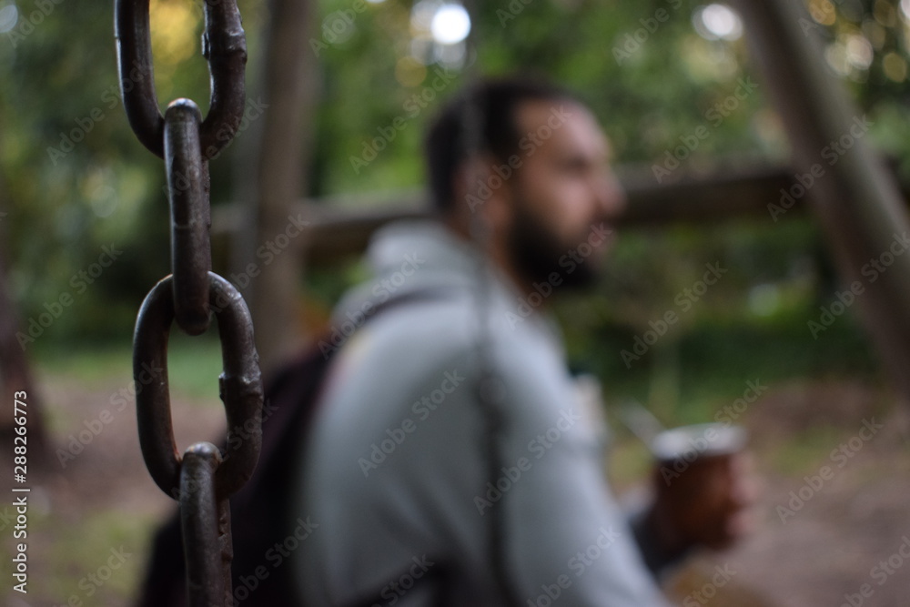 Obraz premium in a hammock