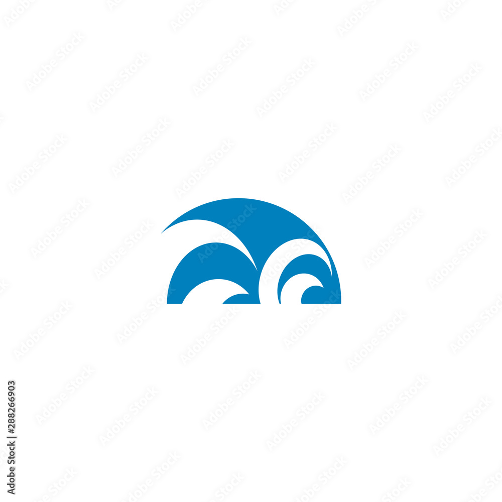 Wave icon logo design vector template Wave icon logo design vector template