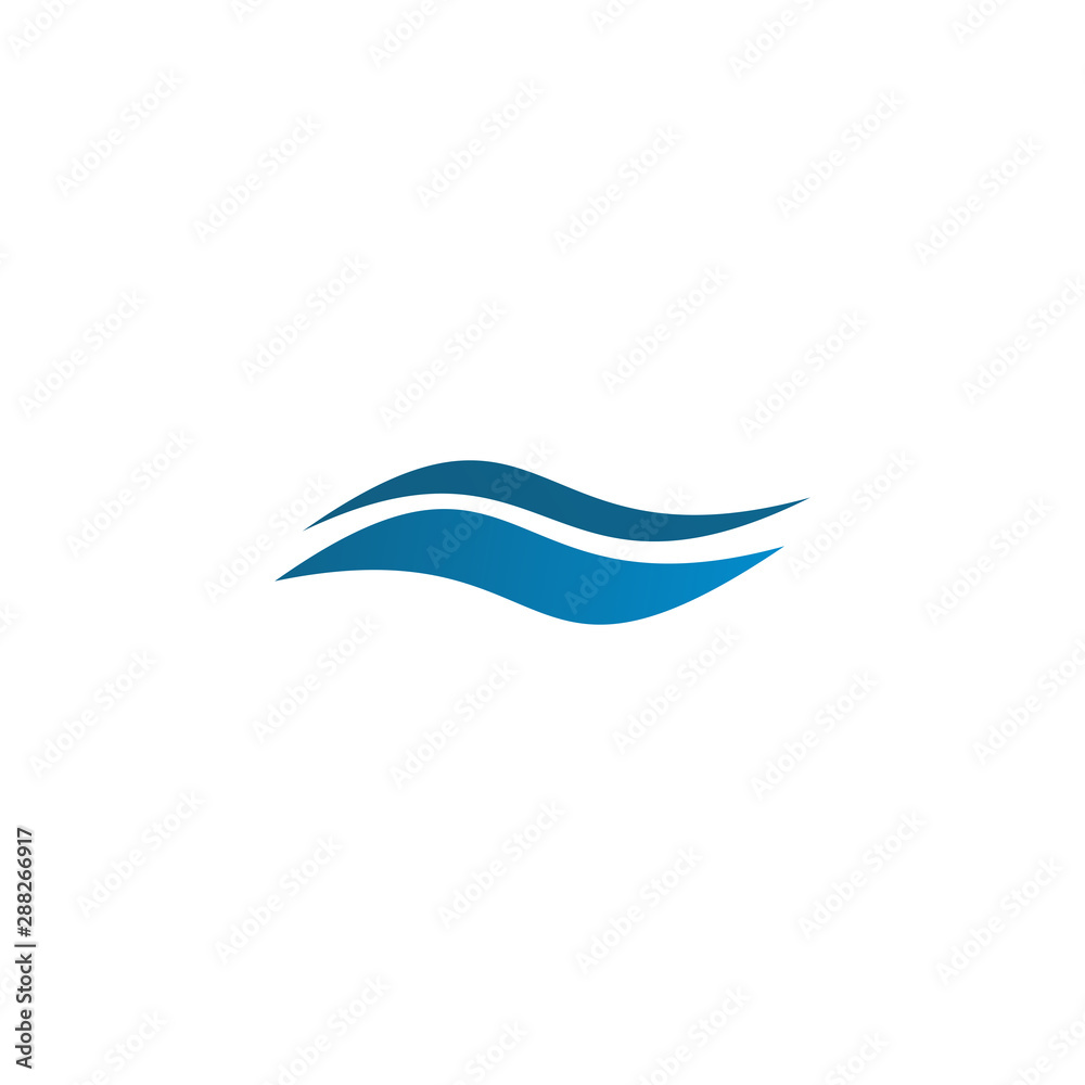 Wave icon logo design vector template Wave icon logo design vector template
