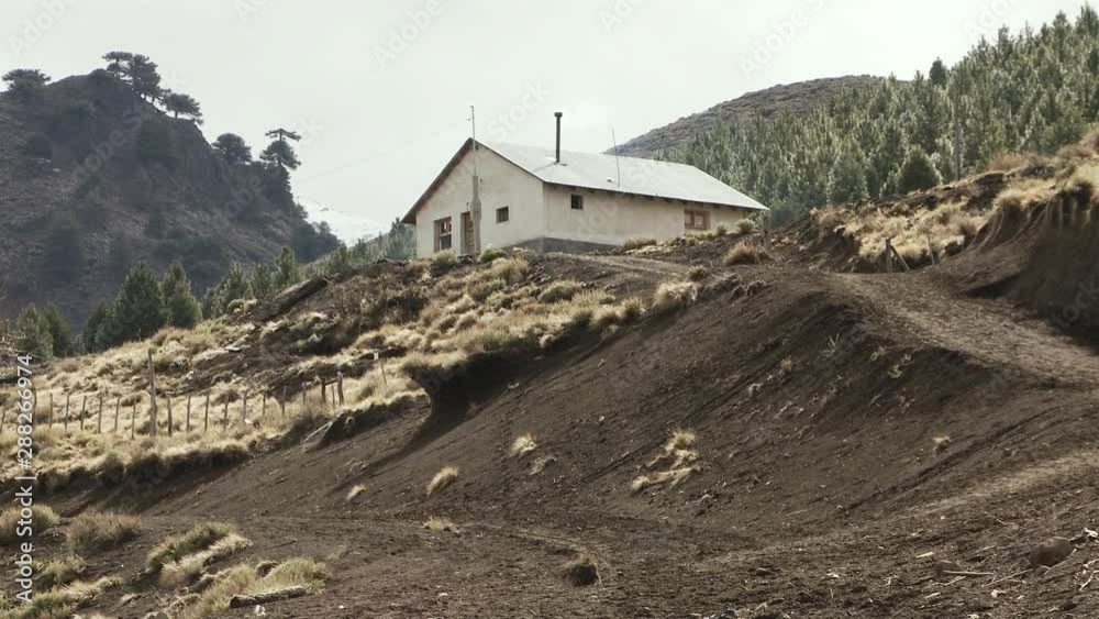 Wooden House in the Andes Mountains, in Neuquen province, Patagonia Argentina. Wooden House in the Andes Mountains, in Neuquen province, Patagonia Argentina.