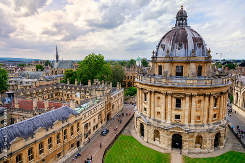 Sunny day at Radcliffe Camera in Oxford City