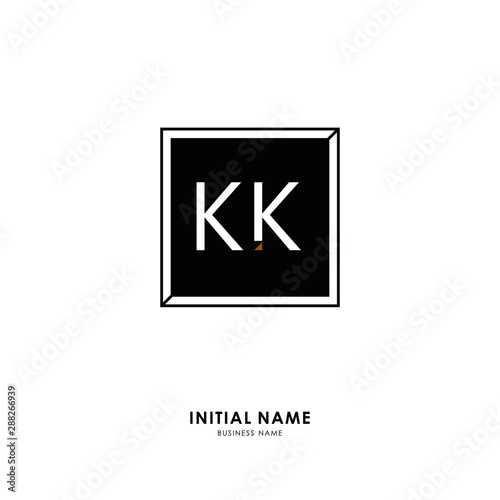 K KK Initial logo letter with minimalist concept. Vector with scandinavian style logo. Free Download K KK Initial logo letter with minimalist concept. Vector with scandinavian style logo. - GFXLoad