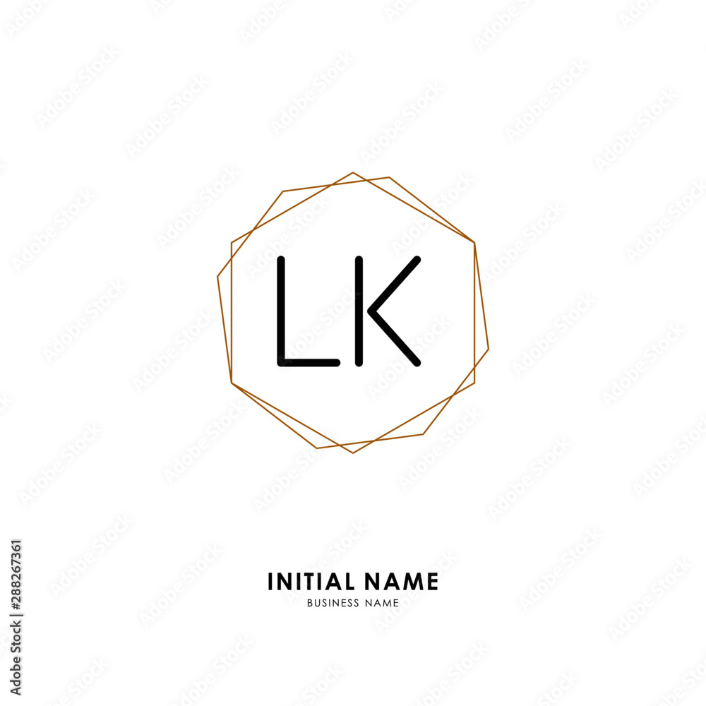 L K LK Initial logo letter with minimalist concept. Vector with scandinavian style logo. L K LK Initial logo letter with minimalist concept. Vector with scandinavian style logo.
