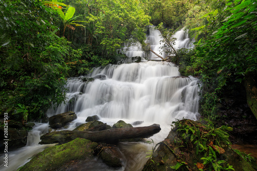 Waterfalls during the rainy season  Thailand.