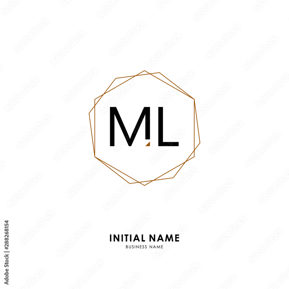 M L ML Initial logo letter with minimalist concept. Vector with scandinavian style logo. M L ML Initial logo letter with minimalist concept. Vector with scandinavian style logo.