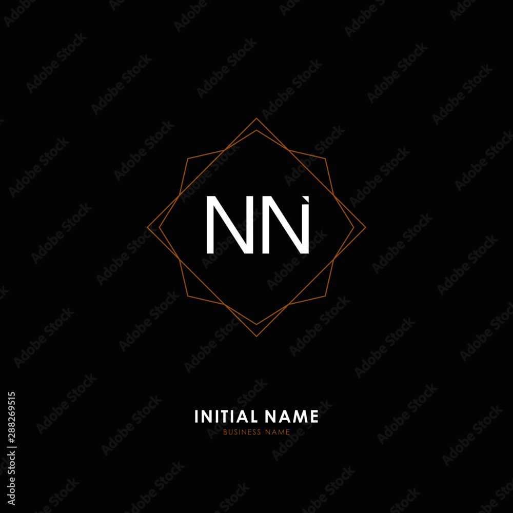 N NN Initial logo letter with minimalist concept. Vector with scandinavian style logo. N NN Initial logo letter with minimalist concept. Vector with scandinavian style logo.