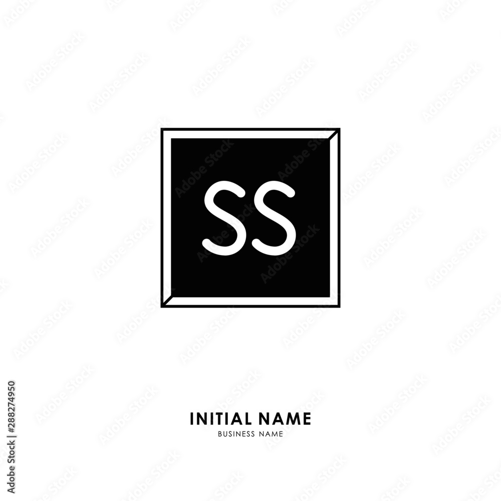 S SS Initial logo letter with minimalist concept. Vector with scandinavian style logo. S SS Initial logo letter with minimalist concept. Vector with scandinavian style logo.