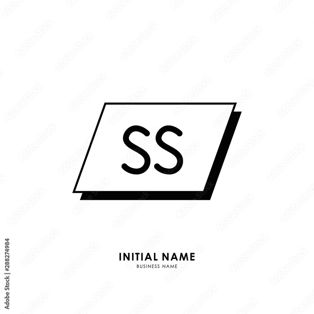 S SS Initial logo letter with minimalist concept. Vector with scandinavian style logo. S SS Initial logo letter with minimalist concept. Vector with scandinavian style logo.