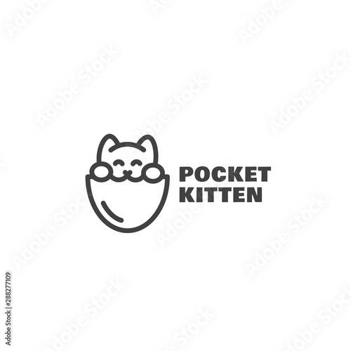 Pocket kitten logo