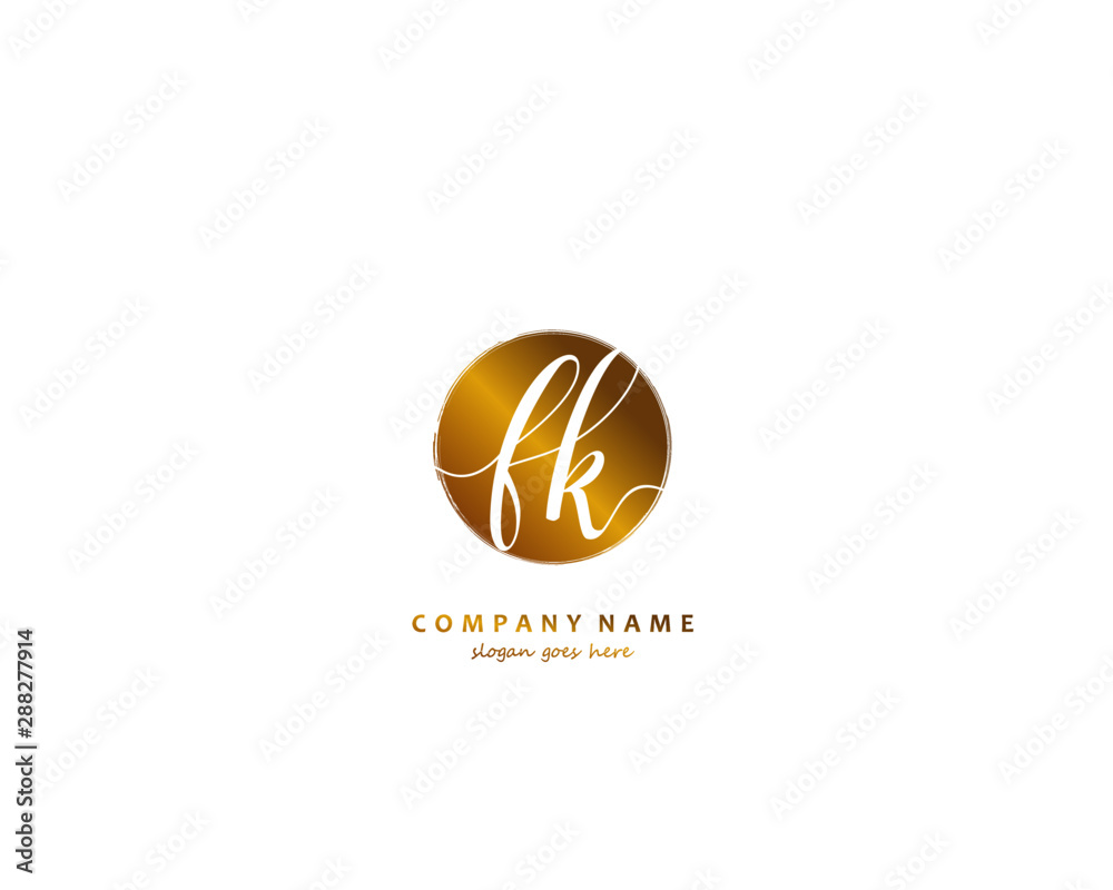 FK Initial letter logo template vector FK Initial letter logo template vector