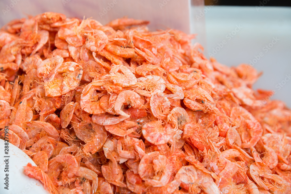 dried shrimp or dried salted prawn background, seafood background dried shrimp or dried salted prawn background, seafood background